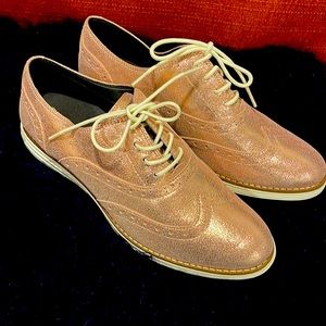 Cole Haan OriginalGrand womens Dusty Rose Metallic Leather size 7.5